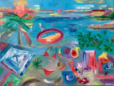 Pintura intitulada "Holidays-2" por Elena Artemyeva Pulino, Obras de arte originais, Óleo