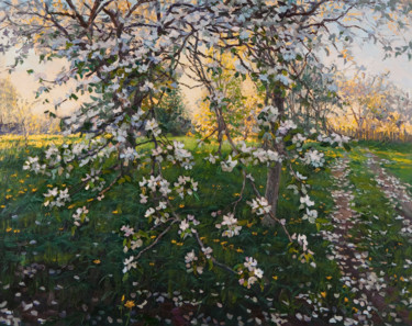 Blooming Garden Картина под названием "Blooming Garden" - Elena Barkhatkova, Подлинное произведение искусства, Масло