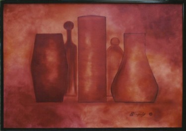 Malerei mit dem Titel "Shapes - Σχήματα (P…" von Elena Dimopoulos, Original-Kunstwerk