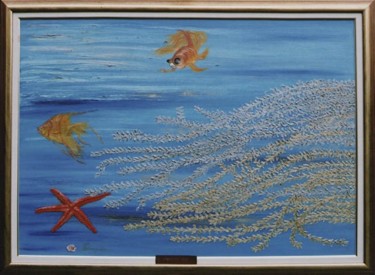 Painting titled "Mother Sea - Μητέρα…" by Elena Dimopoulos, Original Artwork
