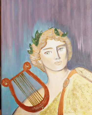 Painting titled "Apolon" by Elena Elvas, Original Artwork, Acrylic