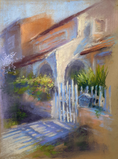Drawing titled "Light and Shadow" by Elena Genkin, Original Artwork, Pastel