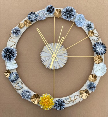 Design intitulée "Dandelion clock" par Elena Kirillova, Œuvre d'art originale, Mosaïque