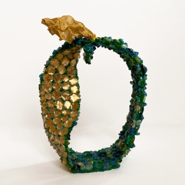 Sculpture titled "The Apple of Mobius…" by Elena Kirillova, Original Artwork, Mosaic