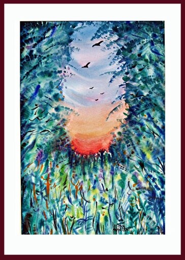 Painting titled "Magic th Forest" by Elena Martém, Original Artwork, Other