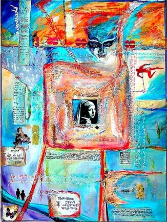 Collages titled "Serenade for a woman" by Elena Martém, Original Artwork, Other