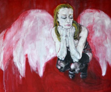Pittura intitolato "spread your wings" da Elena Menga, Opera d'arte originale, Olio