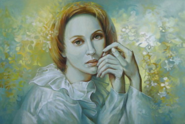 Painting titled "Silence" by Elena Oleniuc, Original Artwork, Oil