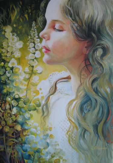 Painting titled "Fragrances" by Elena Oleniuc, Original Artwork, Oil
