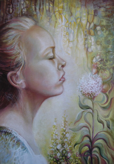 Peinture intitulée "Fragrances 2" par Elena Oleniuc, Œuvre d'art originale, Pastel