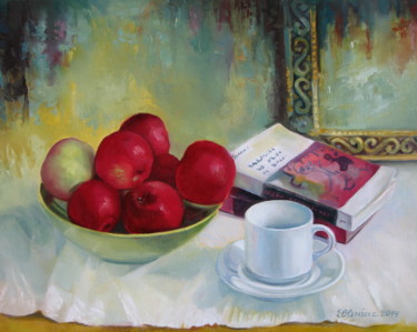 Peinture intitulée "Summer apples" par Elena Oleniuc, Œuvre d'art originale, Huile