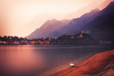 Photography titled "Evening on the Como…" by Elena Raceala, Original Artwork, Digital Photography