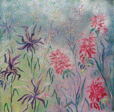 Pintura titulada "Preludio floral" por Elena Rubert, Obra de arte original