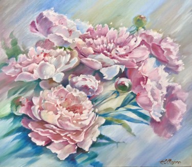 Garden Peonies Картина под названием "Garden Peonies" - Елена Серго, Подлинное произведение искусства, Масло