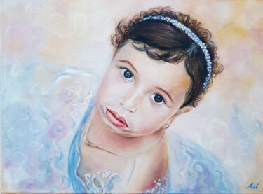 Картина под названием "Little ballerina" - Elena Shchenina, Подлинное произведение искусства, Масло