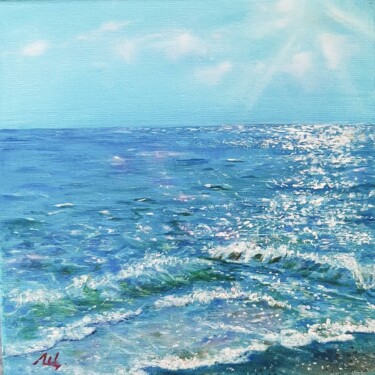 Painting titled "Sunshine" by Elena Shchenina, Original Artwork, Oil