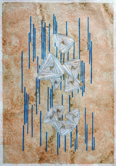 Ζωγραφική με τίτλο "G-art, S007-05-10" από Elena Soroka, Αυθεντικά έργα τέχνης, Ακουαρέλα