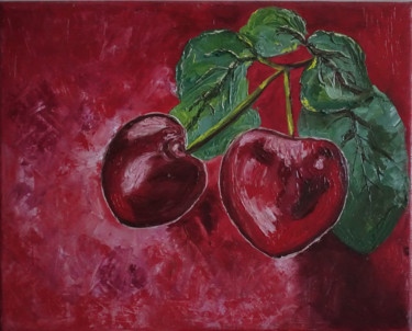 Картина под названием "Cherry" - Елена Воинова, Подлинное произведение искусства, Масло