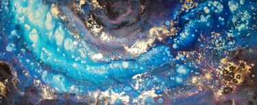Картина под названием "Atlantic" - Eleni Denart, Подлинное произведение искусства, Акрил Установлен на Деревянная рама для н…
