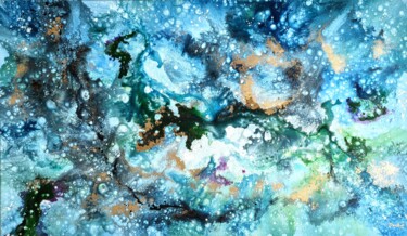 Картина под названием "Abyss Wonderworld" - Eleni Denart, Подлинное произведение искусства, Акрил Установлен на Деревянная р…