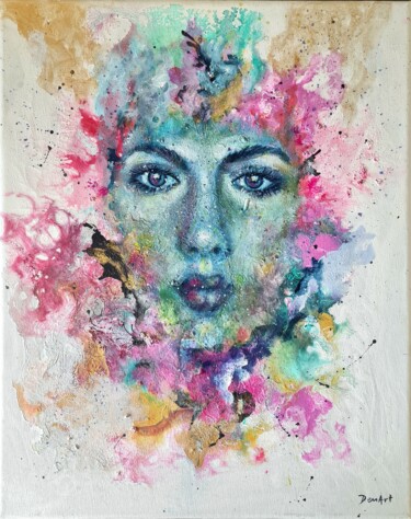 Картина под названием "Her Way" - Eleni Denart, Подлинное произведение искусства, Акрил Установлен на Деревянная рама для но…
