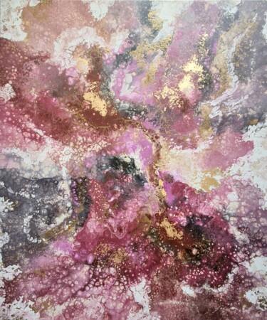 Картина под названием "Blossom Melodies" - Eleni Denart, Подлинное произведение искусства, Акрил Установлен на Деревянная ра…