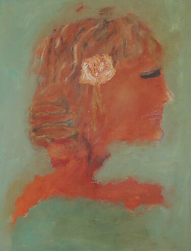 Painting titled "GYPSY ROSE 3." by Eleni Pappa Tsantilis, Original Artwork, Oil