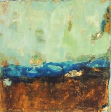 Painting titled "DIALOGUE DES MATIER…" by Eleni Pappa Tsantilis, Original Artwork, Oil Mounted on Wood Stretcher frame
