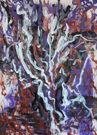 Thunderstorm Painting titled "Thunderstorm" by Elen Style Art, Original Art, Oil