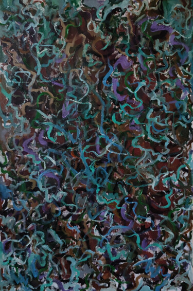 Malerei mit dem Titel "Jazz" von Elen Style Art, Original-Kunstwerk, Öl