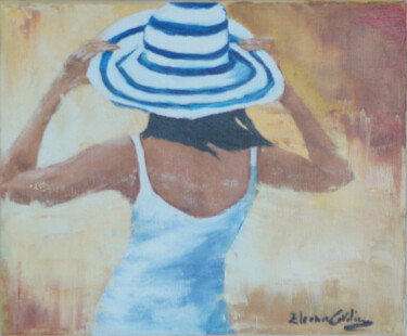 Painting titled "Sole" by Eleonora Cavaliere, Original Artwork, Oil