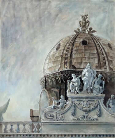 Malerei mit dem Titel "Hofburg" von Eleonora Rom, Original-Kunstwerk, Acryl