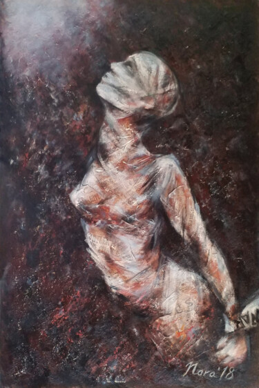 Картина под названием "eMotions. Silence o…" - Eleonora Taranova, Подлинное произведение искусства, Масло Установлен на Дере…