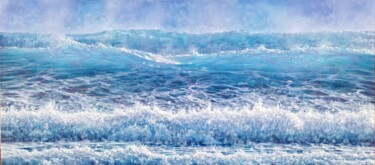 Картина под названием "Seascape C-2021 90x…" - Eleonore Bernair, Подлинное произведение искусства, Масло