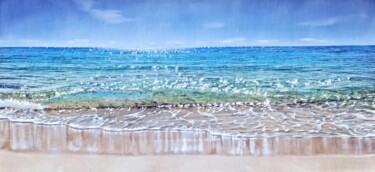 Ζωγραφική με τίτλο "Seascape 1-2022 - 9…" από Eleonore Bernair, Αυθεντικά έργα τέχνης, Λάδι