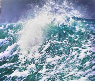 Картина под названием "Seascape PP-2020 12…" - Eleonore Bernair, Подлинное произведение искусства, Масло