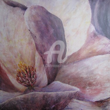 Peinture intitulée "Magnolia" par Elisabeth Le Prunenec, Œuvre d'art originale, Acrylique
