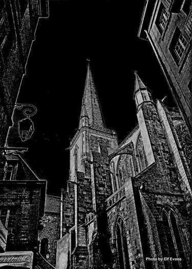Photographie intitulée "Cathedral Saint Vin…" par Elf Evans, Œuvre d'art originale, Photographie numérique