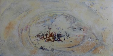 Painting titled "paysage" by Elfi, Original Artwork, Pigments