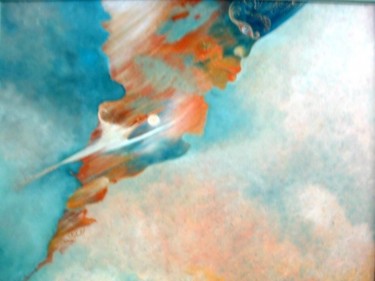 Painting titled "Esprit de l’air" by Elfi, Original Artwork