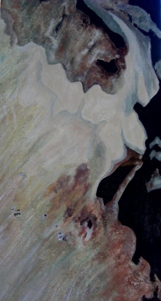 Painting titled "le cri de la terre" by Elfi, Original Artwork