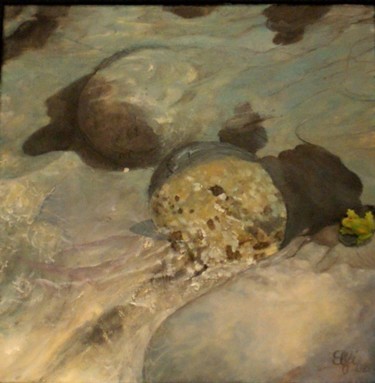 Painting titled "Ondine" by Elfi, Original Artwork