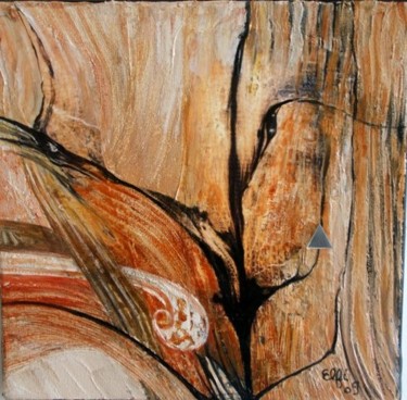 Peinture intitulée "Les chemins de trav…" par Elfi, Œuvre d'art originale, Huile