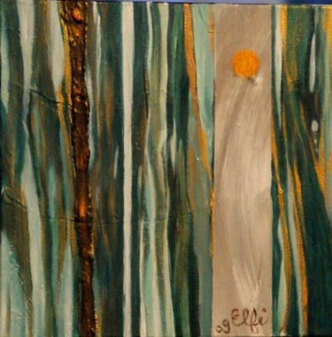 Peinture intitulée "chemins de traverse…" par Elfi, Œuvre d'art originale, Huile