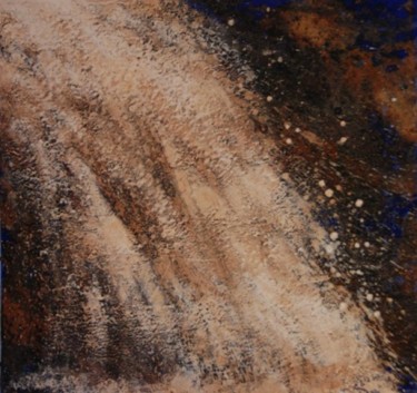 Peinture intitulée "cascade" par Elfi, Œuvre d'art originale, Huile