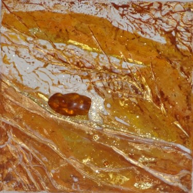 Peinture intitulée "Ambre" par Elfi, Œuvre d'art originale, Acrylique