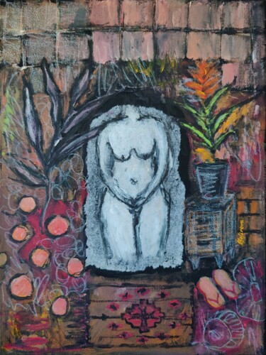Картина под названием "Sweet Home" - Elga Zefirova, Подлинное произведение искусства, Акрил
