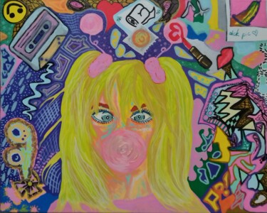 Schilderij getiteld "Baby Spice part 1" door Eli Tin Art, Origineel Kunstwerk, Acryl