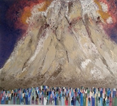 Painting titled "Shavuot" by Painting The Torah By Elì Anà, Original Artwork, Oil