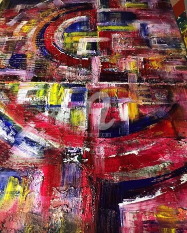 Painting titled "Carnival of Color S…" by Eliana Martínez, Original Artwork, Acrylic